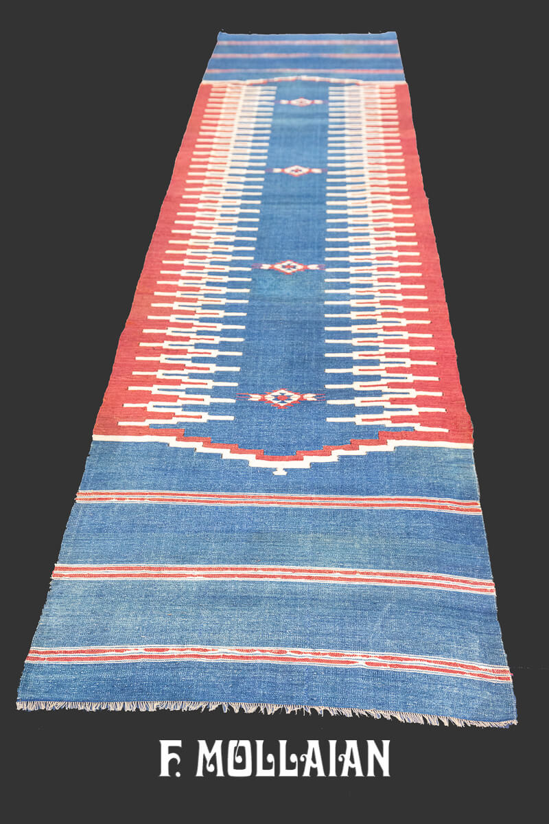 Kilim Rug Soft Blue n°:324554